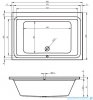 Riho Castello wanna prostokątna 180x120cm z hydromasażem BLISS lewa B064012005